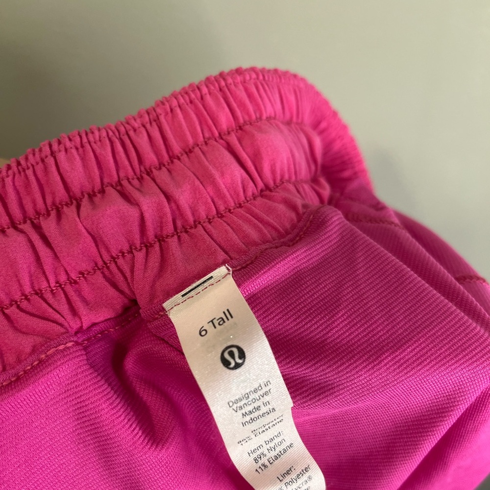 lululemon athletica Bright Pink Athletic Shorts - Picture 4 of 4
